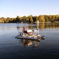 Aqua Cycle™ 4x4 Pontoon Paddle Boat