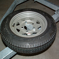 Aqua Cycle Heavy Duty Galvanized Trailer