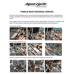AquaCycle Annual Service Instruction
