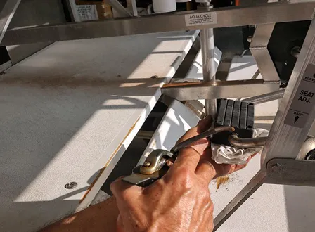 Oil both side of pedal
